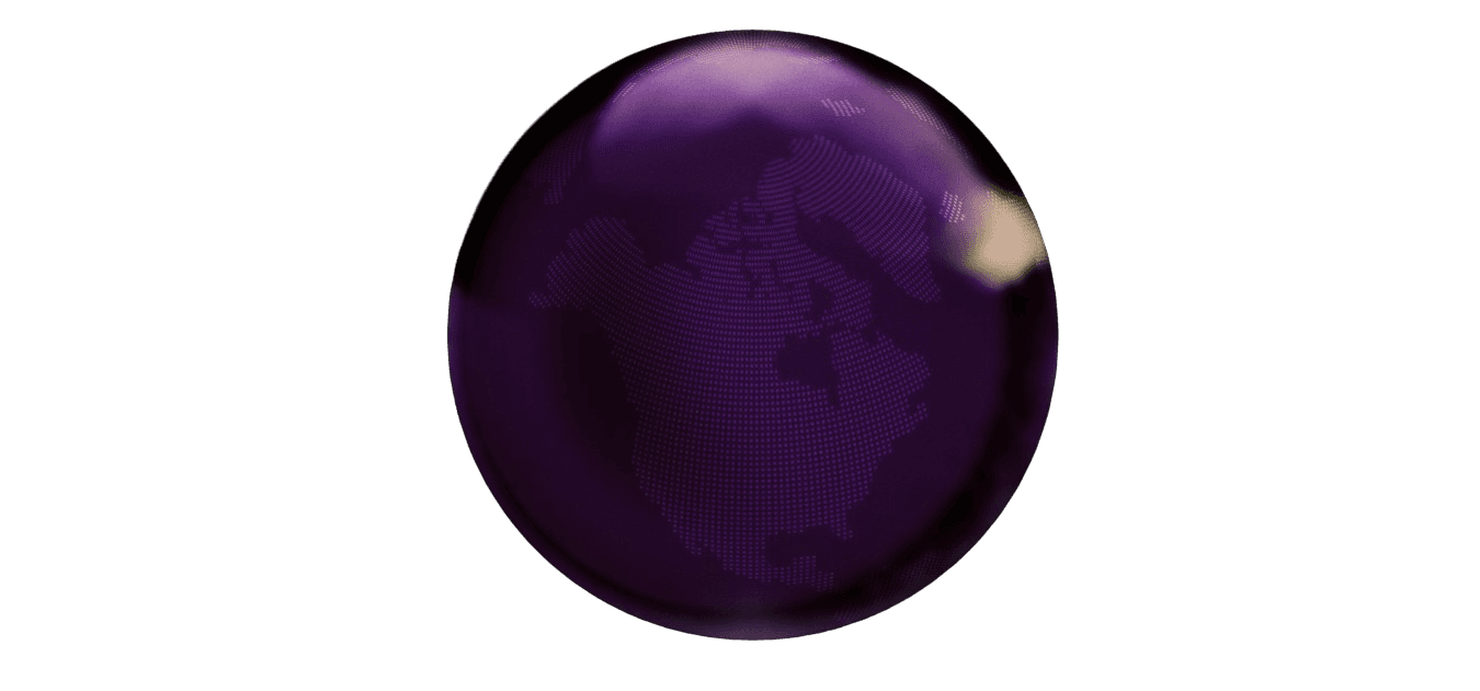 A Purple planet.